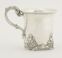 Lot 23 - A 19th century Indian Colonial silver mug