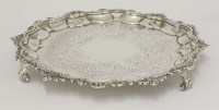 Lot 64 - A silver salver