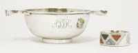 Lot 67 - A Scottish silver two-handled quaich