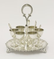 Lot 115 - A Victorian silver egg cruet