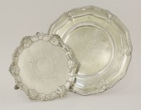 Lot 125 - A George II silver salver