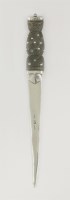 Lot 210 - A Scottish provincial silver paper knife