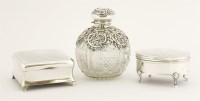 Lot 172 - Two silver jewellery boxes