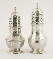Lot 174 - A George I silver caster