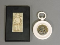 Lot 1096 - A 19th century ivory plaque