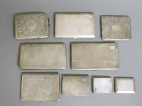 Lot 1149 - Seven cigarette cases