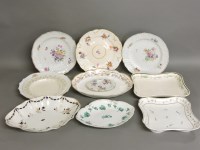 Lot 1383 - A collection of 18th century English pottery and porcelain dishes
