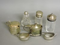 Lot 1172 - Two silver mustards