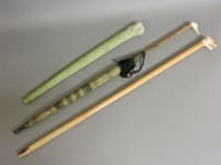 Lot 1352 - A Victorian novelty ivory handled walking cane