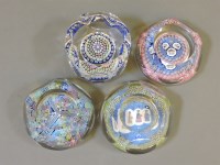Lot 1408 - Four Whitefriars glass paperweights
