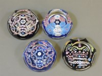 Lot 1353 - Four Whitefriars Jubilee Crown glass paperweights