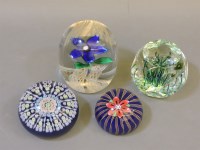Lot 1364 - Four Perthshire glass paperweights