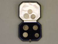 Lot 1116 - A cased 1906 Maundy money set
