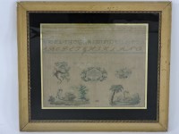 Lot 1195 - An English alphabet sampler