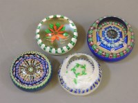 Lot 1357 - Four Perthshire glass paperweights