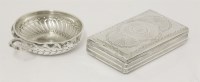 Lot 13 - A 19th century Dutch silver box