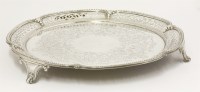 Lot 27 - A Victorian silver salver