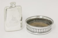 Lot 87 - A George IV silver wine coaster