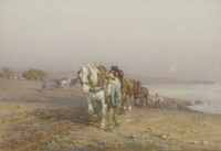 Lot 188 - Harold Swanwick (1866-1929)
PLOUGHING
Signed with monogram and dated 1908 l.l.