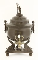Lot 145 - A maritime-themed copper samovar