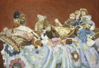 Lot 280 - Tim Wheeler (b.1941)
'THE BURGLARS' 
Signed with initials and dated '91 l.r.