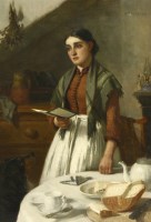 Lot 236 - William Banks Fortescue (1850-1924)
'WORDS OF COMFORT'
Signed u.r.