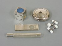 Lot 18 - A sterling silver handbag ashtray