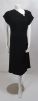 Lot 206 - A Hugo Boss black bias-cut dress