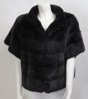 Lot 318 - A charcoal grey chinchilla rex fur jacket