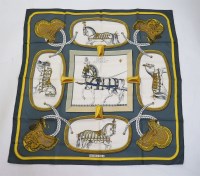 Lot 63 - An Hermès silk 'Grand Apparat' scarf