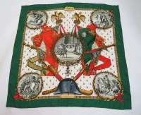 Lot 64 - An Hermès silk 'Napoleon' scarf