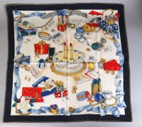 Lot 67 - A Chopard silk 'Happy Diamonds' silk scarf