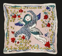 Lot 87 - LOTS 87-90
The following four scarves are by Marcel Vertes (Hungarian 1895-1961) who designed textiles and scarves for Wesley Simpson from 1942 to 1948.  He was a painter