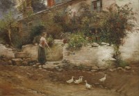 Lot 247 - Herbert Sidney Percy (1863-1903)
'THE TOP OF THE VILLAGE'
Signed l.l.