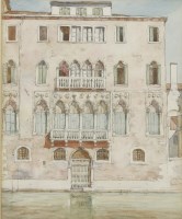 Lot 291 - Mortimer Luddington Menpes (1855-1938) 'A FAMOUS PALAZZO'; 'THE ORANGE DOOR'; 'A QUIET RIO'; ...