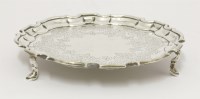 Lot 112 - A George II silver salver