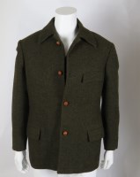 Lot 190 - A bespoke green wool Pierre Cardin two-piece