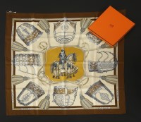 Lot 98 - An Hermès silk scarf