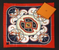 Lot 100 - An Hermès silk scarf