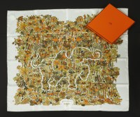 Lot 101 - An Hermès silk scarf