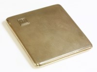 Lot 417 - A 9ct gold Art Deco cigarette case