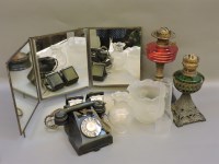 Lot 364 - Two Victorian oil lamps