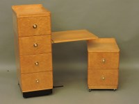 Lot 686 - An Art Deco bird's eye maple four drawer chest