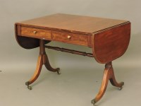 Lot 801 - A Regency mahogany and crossbanded sofa table
