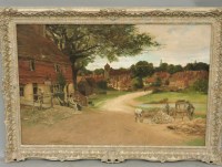 Lot 663 - James Macree 
'THE CROWN INN AT CHIDDINGFORD'
Signed and dated 1884