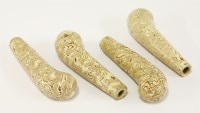 Lot 4 - Four Whieldon-type pistol grip Knife Handles