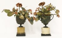 Lot 89 - Two cast bronze relief vases