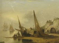 Lot 307 - Thomas Luny (1759-1837)   
'A DEVONSHIRE COASTAL SCENE'
Signed and dated 1832 l.l.