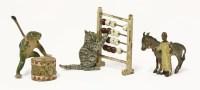 Lot 78 - Three small Vienna cold painted bronzes