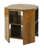 Lot 220 - An Art Deco walnut booktable